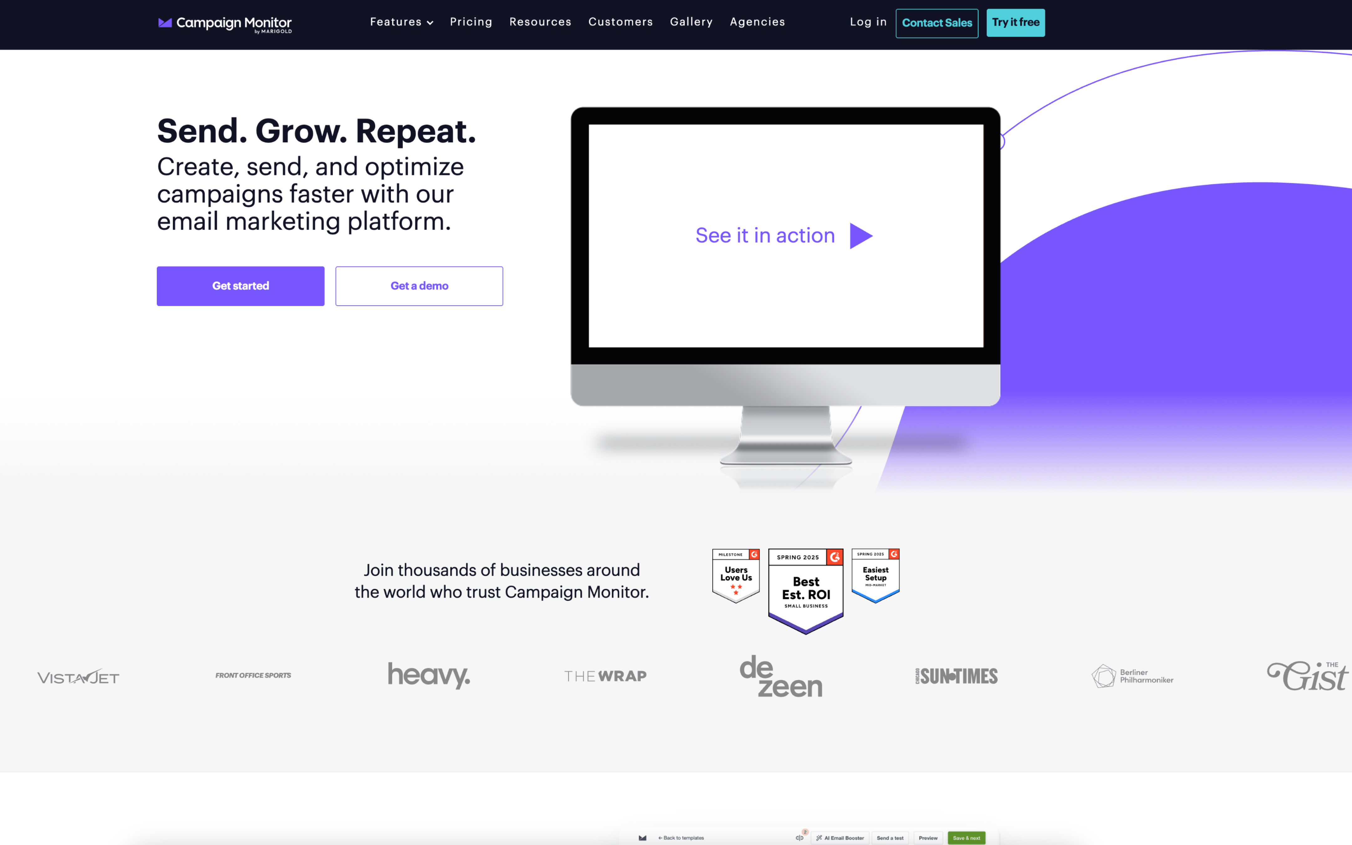 Campaign Monitor screenshot