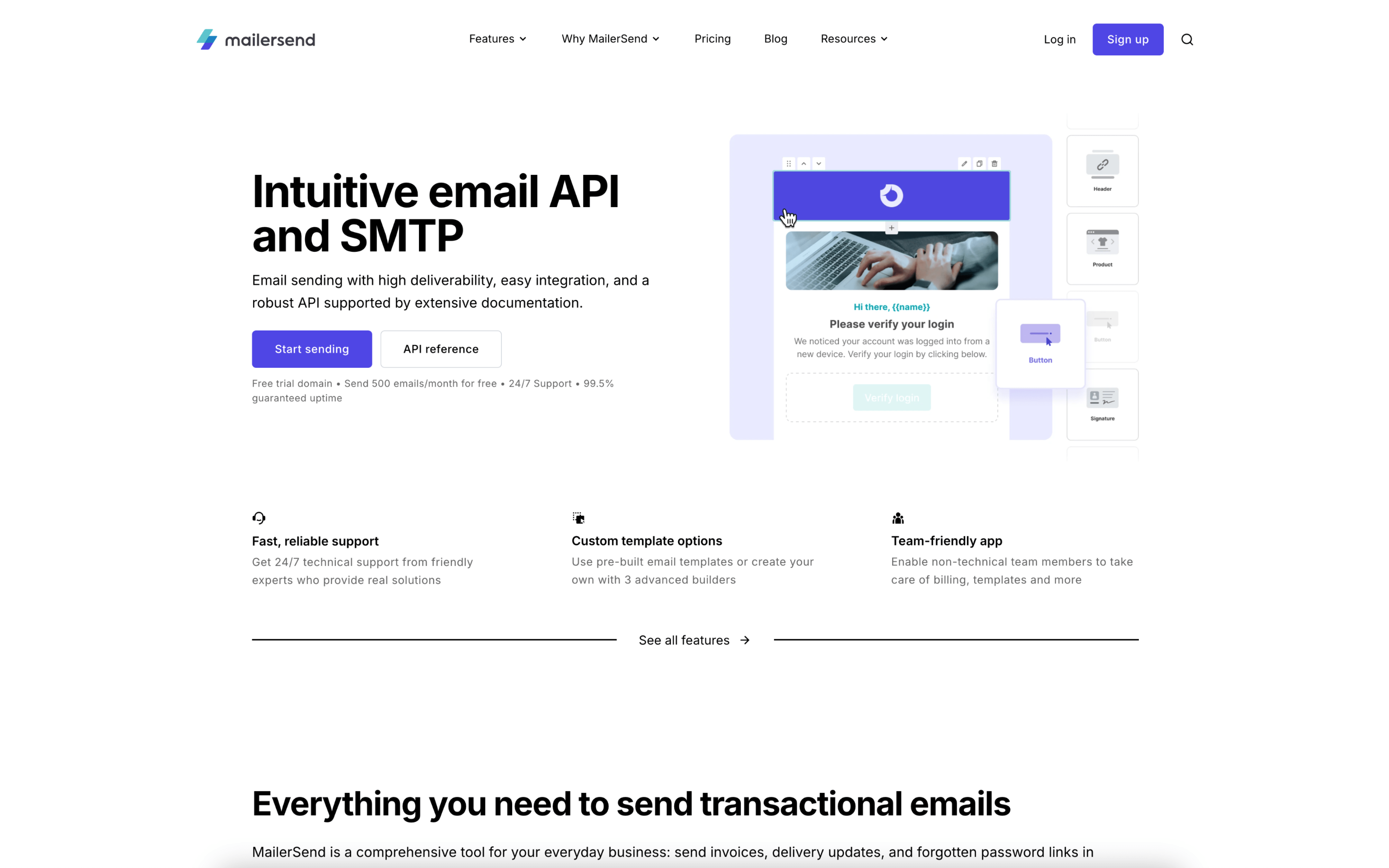 MailerSend screenshot