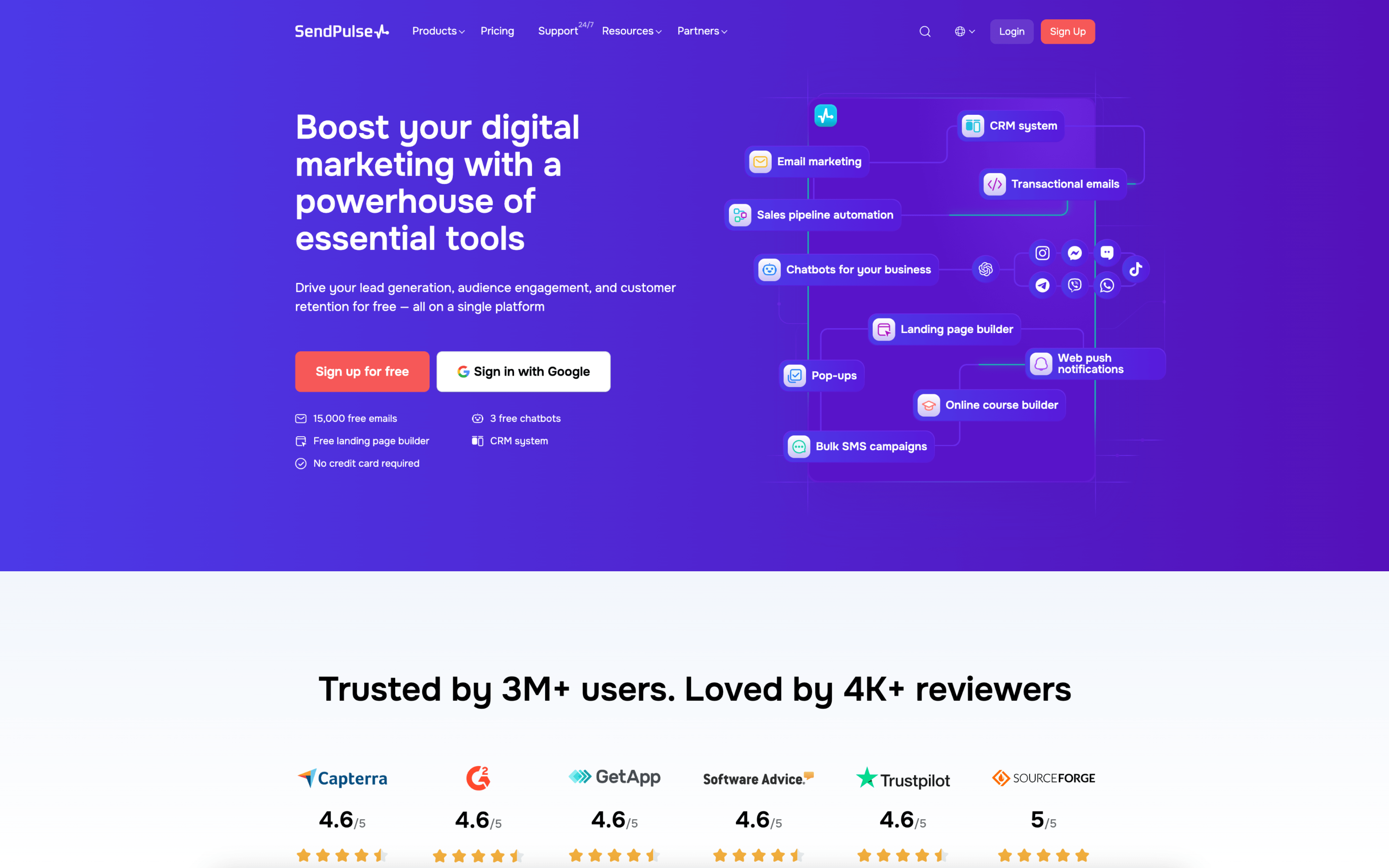 SendPulse screenshot